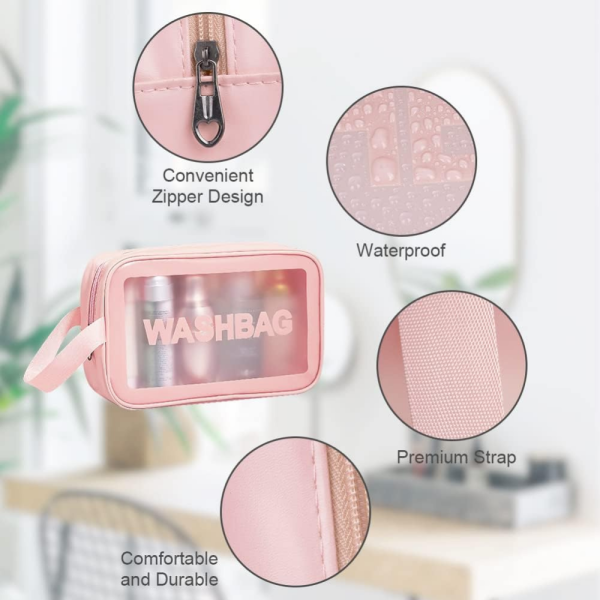 3 Pcs Travel Wash Bag Set